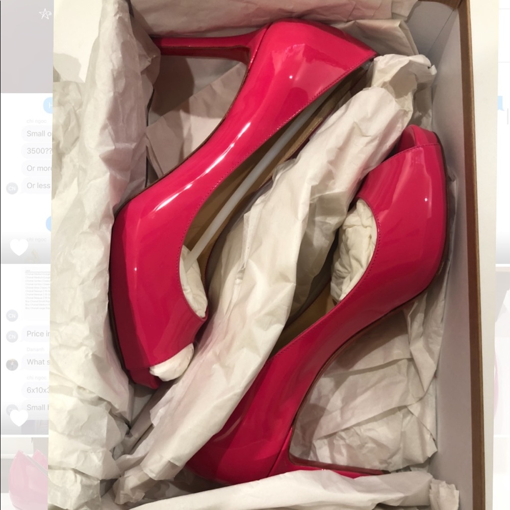 Christian Louboutin No Matter 85mm Patent, Pinky